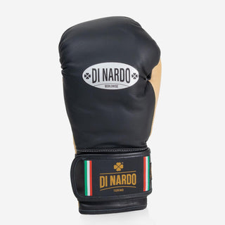 Luvas de Boxe Di Nardo com Velcro 12 Oz Preto-areia 