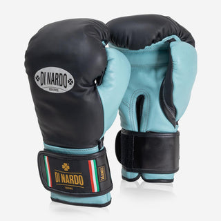 Luvas de Boxe Di Nardo com Velcro 14 Oz Preto-água 
