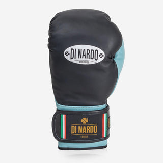 Luvas de Boxe Di Nardo com Velcro 14 Oz Preto-água 