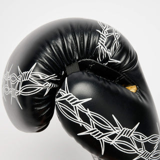 Luvas de Boxe Leone IUTER Barbed Wire GN02IU Preto-Combat Arena
