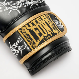 Luvas de Boxe Leone IUTER Barbed Wire GN02IU Preto-Combat Arena