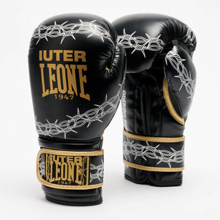 Luvas de Boxe Leone IUTER Barbed Wire GN02IU Preto-Combat Arena