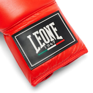 Luvas de Boxe Leone Shock Pro com atacadores GN057L Vermelho 