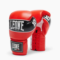 Luvas de Boxe Leone Shock Pro com atacadores GN057L Vermelho 