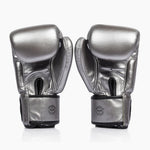 Luvas de Muay Thai Fairtex BGV1C-Plus Gun Metallic-Combat Arena