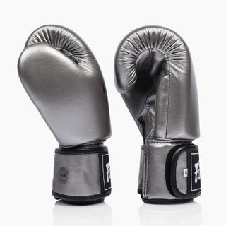 Luvas de Muay Thai Fairtex BGV1C-Plus Gun Metallic-Combat Arena