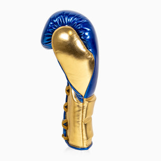 Luvas de Boxe Adidas Hybrid 500 Prós e contras Atacadores Azul-dourado 