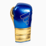 Luvas de Boxe Adidas Hybrid 500 Prós e contras Atacadores Azul-dourado 
