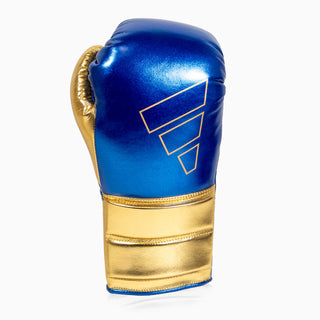 Luvas de Boxe Adidas Hybrid 500 Prós e contras Atacadores Azul-dourado 