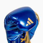 Luvas de Boxe Adidas Hybrid 500 Prós e contras Atacadores Azul-dourado 