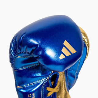 Luvas de Boxe Adidas Hybrid 500 Prós e contras Atacadores Azul-dourado 