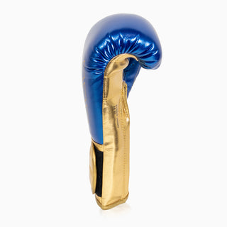 Luvas de Boxe Adidas Hybrid 500 Pró com Velcro Azul-ouro 