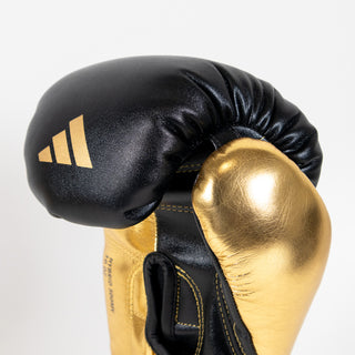 Luvas de Boxe Adidas Hybrid 500 Pro com Velcro Preto-ouro 