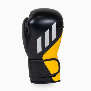 Luvas de Boxe Adidas Speed Tilt 200 WAKO 10 Oz Preto-amarelo-branco 