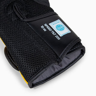 Luvas de Boxe Adidas Speed Tilt 200 WAKO 10 Oz Preto-amarelo-branco 