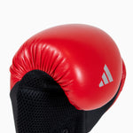 Luvas de Boxe Adidas Speed Tilt 200 WAKO 10 Oz Vermelho-preto-prata 