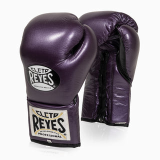 Luvas de Boxe Cleto Reyes Professional CB2 Viola com cordões 