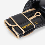 Luvas de Boxe Di Nardo Undercover com Velcro Preto-ouro 