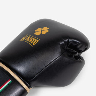 Luvas de Boxe Di Nardo Undercover com Velcro Preto-ouro 