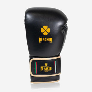 Luvas de Boxe Di Nardo Undercover com Velcro Preto-ouro 
