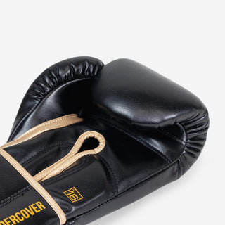Luvas de Boxe Di Nardo Undercover com Velcro Preto-ouro 