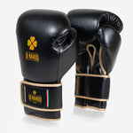 Luvas de Boxe Di Nardo Undercover com Velcro Preto-ouro 