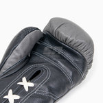 Luvas de Boxe Di Nardo com atacadores 16 Oz Cinzento-preto 