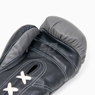 Luvas de Boxe Di Nardo com atacadores 16 Oz Cinzento-preto 