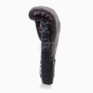 Luvas de Boxe Di Nardo com atacadores Borgonha-Preto 14 oz 
