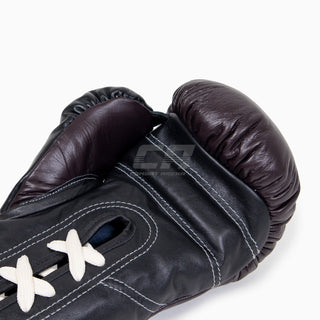 Luvas de Boxe Di Nardo com atacadores Borgonha-Preto 14 oz 
