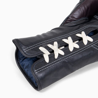 Luvas de Boxe Di Nardo com atacadores Borgonha-Preto 14 oz 