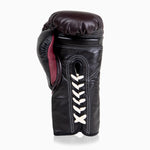 Luvas de Boxe Di Nardo com atacadores Borgonha Preto 