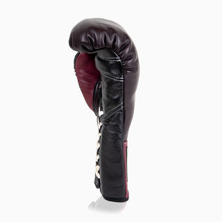 Luvas de Boxe Di Nardo com atacadores Borgonha Preto 