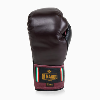 Luvas de Boxe Di Nardo com atacadores Borgonha Preto 