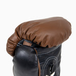 Luvas de Boxe Di Nardo com atacadores Castanho Preto 10 Oz 