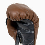Luvas de Boxe Di Nardo com atacadores Castanho Preto 10 Oz 