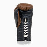 Luvas de Boxe Di Nardo com atacadores Castanho Preto 10 Oz 