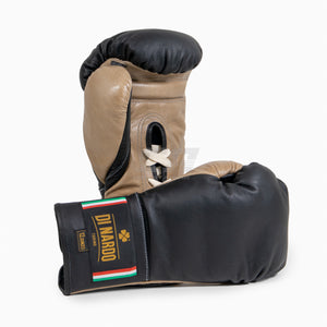Luvas de Boxe Di Nardo com atacadores Preto-Bege 12 oz 