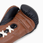 Luvas de Boxe Di Nardo com atacadores Preto-Castanho 16 oz 