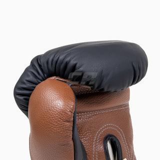 Luvas de Boxe Di Nardo com atacadores Preto-Castanho 16 oz 