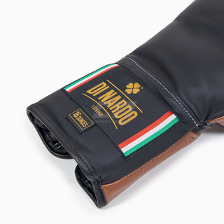 Luvas de Boxe Di Nardo com atacadores Preto-Castanho 16 oz 