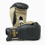 Luvas de Boxe Di Nardo com atacadores preto-bege 12 oz