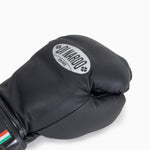 Luvas de Boxe Di Nardo com Velcro 12 Oz Preto-prata escuro 