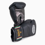 Luvas de Boxe Di Nardo com Velcro 12 Oz Preto-prata escuro 