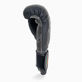 Luvas de Boxe Di Nardo com Velcro 12 Oz Preto-prata escuro 