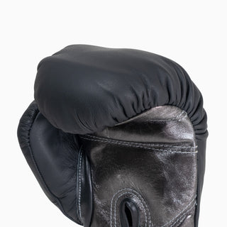 Luvas de Boxe Di Nardo com Velcro 12 Oz Preto-prata escuro 