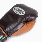 Luvas de Boxe Di Nardo com Velcro 14 Oz Borgonha-conhaque 