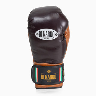 Luvas de Boxe Di Nardo com Velcro 14 Oz Borgonha-conhaque 