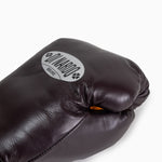 Luvas de Boxe Di Nardo com Velcro 16 Oz Borgonha-amarelo 