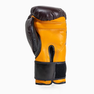 Luvas de Boxe Di Nardo com Velcro 16 Oz Borgonha-amarelo 